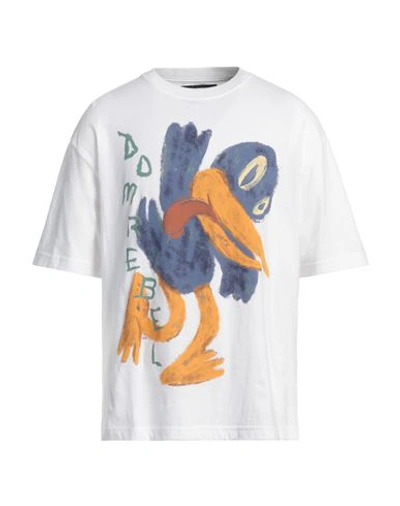 Domrebel Man T-shirt White Size Xl Cotton