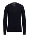 Daniele Alessandrini Homme Man Sweater Midnight Blue Size 42 Wool, Polyamide
