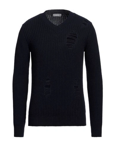 Daniele Alessandrini Homme Man Sweater Midnight Blue Size 40 Wool, Polyamide
