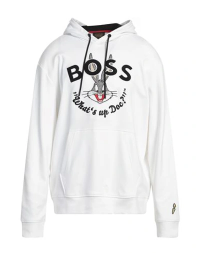 Hugo Boss Boss Man Sweatshirt White Size Xxl Cotton