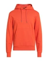 Calvin Klein Man Sweatshirt Orange Size Xl Cotton