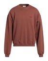 Drôle De Monsieur Man Sweatshirt Brown Size Xs Cotton