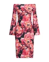 Chiara Boni La Petite Robe Woman Midi Dress Fuchsia Size 4 Polyamide, Elastane In Pink