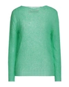 Pink Memories Woman Sweater Light Green Size 10 Acrylic, Merino Wool, Polyamide, Wool In Green