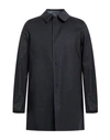 Herno Man Overcoat Midnight Blue Size 50 Cotton