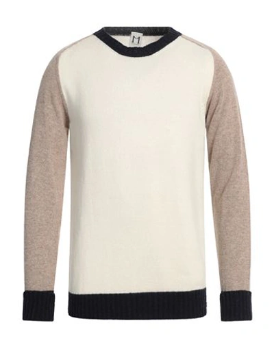 Molo Eleven Man Sweater Off White Size Xl Wool, Nylon