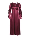 Closet Woman Midi Dress Garnet Size 12 Viscose In Red