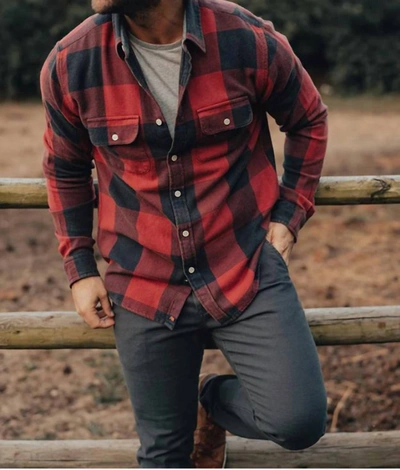 The Normal Brand Mountain Shirt In Red