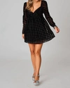 Buddylove Fallon Babydoll Mini Dress In Goth In Multi