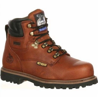 Georgia Boot Men's Hammer Internal Metatarsal Steel Toe Work Boot - Wide Width In Briar Brown