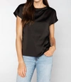 S'EDGE ASTOR TOP IN BLACK