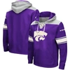 COLOSSEUM COLOSSEUM PURPLE KANSAS STATE WILDCATS 2.0 LACE-UP LOGO PULLOVER HOODIE