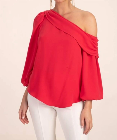 Trina Turk Astronomical Top In Mars Red