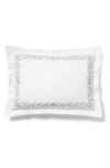 Polo Ralph Lauren Eloise Embroidered 624 Thread Count Organic Cotton Pillow Sham In True Platinum