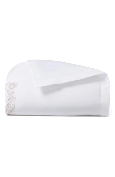 Polo Ralph Lauren Eloise Embroidered 624 Thread Count Organic Cotton Duvet Cover In True Platinum