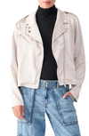Sanctuary Rita Faux Leather Moto Jacket In Toasted Ma