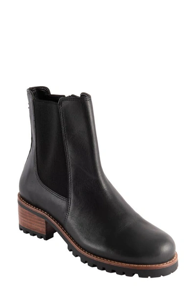 David Tate Santorini Calfskin Waterproof Bootie In Black