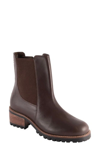 David Tate Santorini Calfskin Waterproof Bootie In Brown