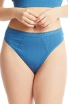 Hanky Panky Mellowluxe™ High Cut Thong