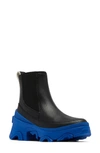 Sorel Women's Brex Chelsea Lug Sole Boots Women's Shoes In Black/cobalt Blue