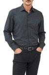 Rodd & Gunn Rodd And Gunn Woodhouse Long Sleeve Slim Fit Shirt In Midnight/ Teal