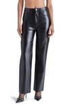 Steve Madden Josie Vegan Leather Pant In Black