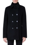 AKRIS PUNTO WOOL BLEND PEACOAT