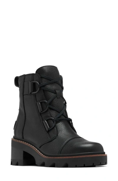 Sorel Joan Now Lace-up Boot In Black,black