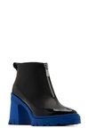 Sorel Brex™ Bold Waterproof Front Zip Bootie In Black/ Cobalt Blue