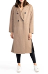 BELLE & BLOOM BELLE AND BLOOM GUEST LIST OVERSIZE DOUBLE BREASTED WOOL BLEND COAT