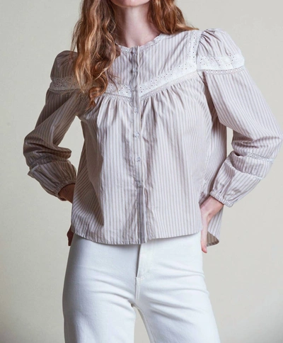 The Shirt The Pamela Shirt In Beige In White