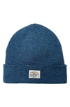 Faherty Core Logo Beanie In Denim