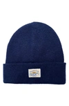 Faherty Core Logo Beanie In Navy