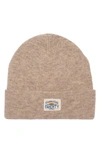 Faherty Core Logo Beanie In Oatmeal Hthr