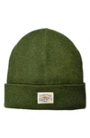 Faherty Core Logo Beanie In Olive