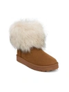 Sugar Panthea 2 Womens Faux Suede Knit Winter & Snow Boots In Brown