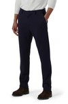 Bugatchi Elastic Back Knit Pants In Navy