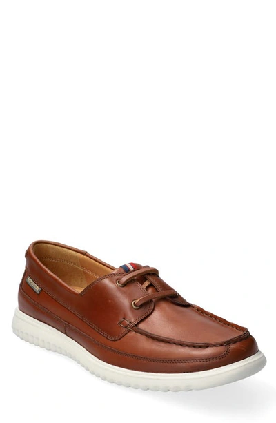 Mephisto Men's Trevis Leather Boat Shoes In Hazelnut