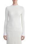 Lafayette 148 Sunburst Funnel Neck Sweater In Cloud Multi