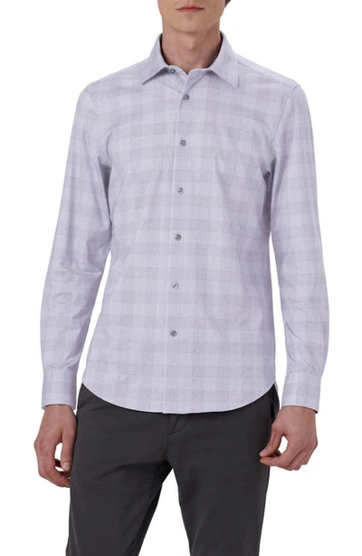 Bugatchi James Ooohcotton® Plaid Button-up Shirt In Lavender