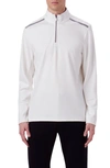 Bugatchi Quarter Zip Pullover In Chalk