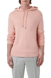 Bugatchi Solid Pullover Hoodie In Dusty Pink