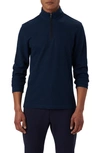 Bugatchi Quarter Zip Pullover In Navy