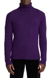 Ralph Lauren Purple Label Men's Cashmere Turtleneck Sweater In Zermatt Purple