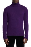 Ralph Lauren Men's Cashmere Turtleneck Sweater In Zermatt Purple