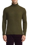 Ralph Lauren Purple Label Men's Cashmere Turtleneck Sweater In Loden Melange
