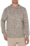 Liverpool Los Angeles Roll Neck Raglan Sweater In Ivory Taupe
