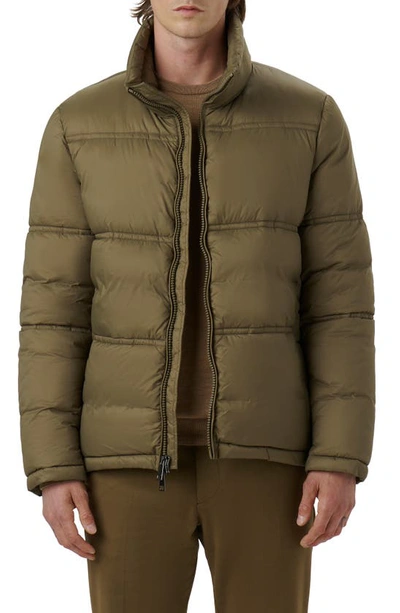 Bugatchi Water Repellent Insulated Puffer Jacket In Khaki