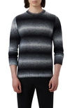 Bugatchi Gradient Stripe Sweater In Zinc
