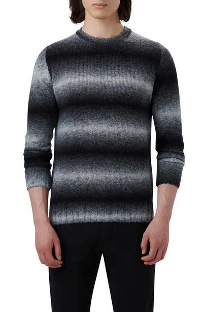 Bugatchi Gradient Stripe Jumper In Zinc